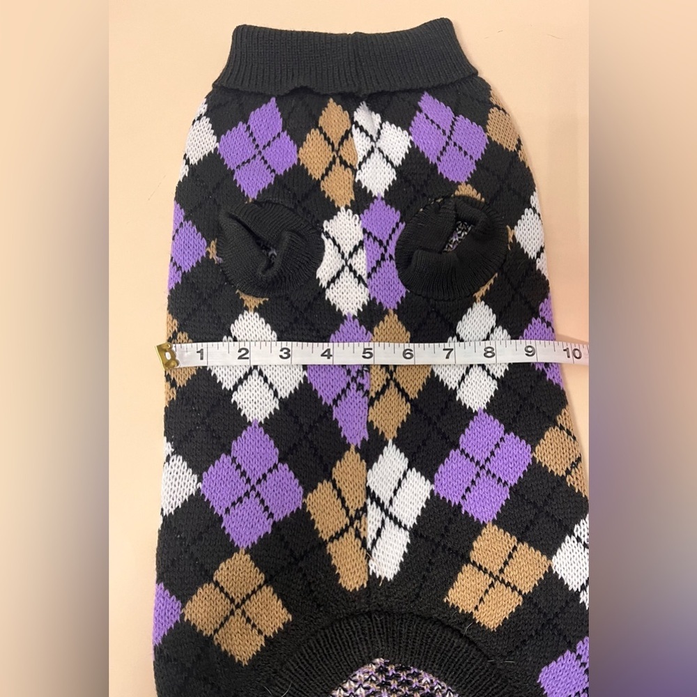 Dr. Marty argyle doggy sweater - Picture 5 of 8